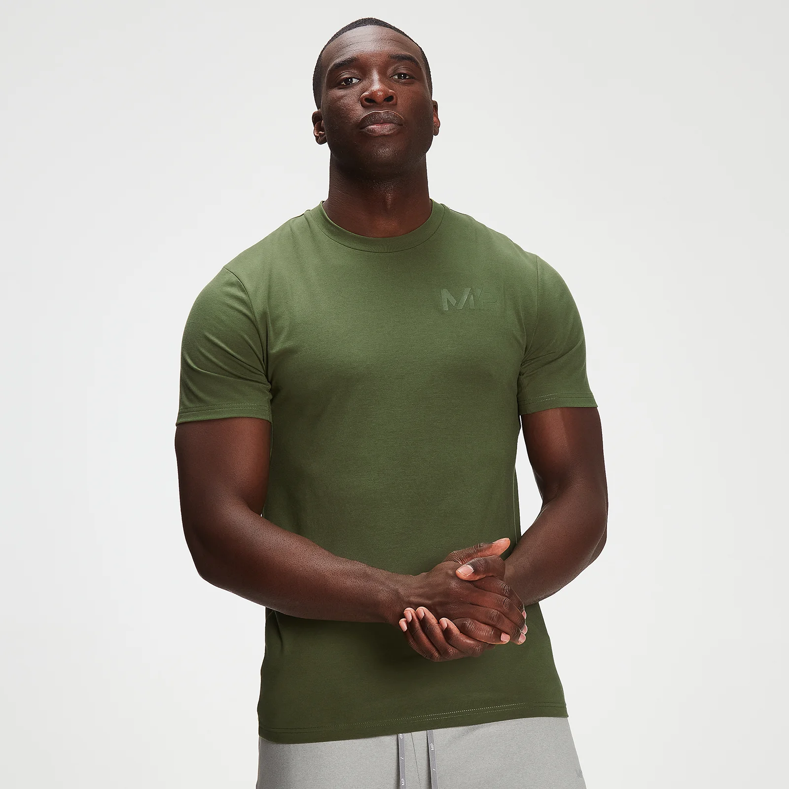 MP Adapt drirelease® T-shirt met ton-sur-ton camodessin voor heren - Bladgroen - XXS Afbeelding 1