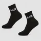 MP Women's Essentials Crew Sokken (2 Pakken) Zwart
