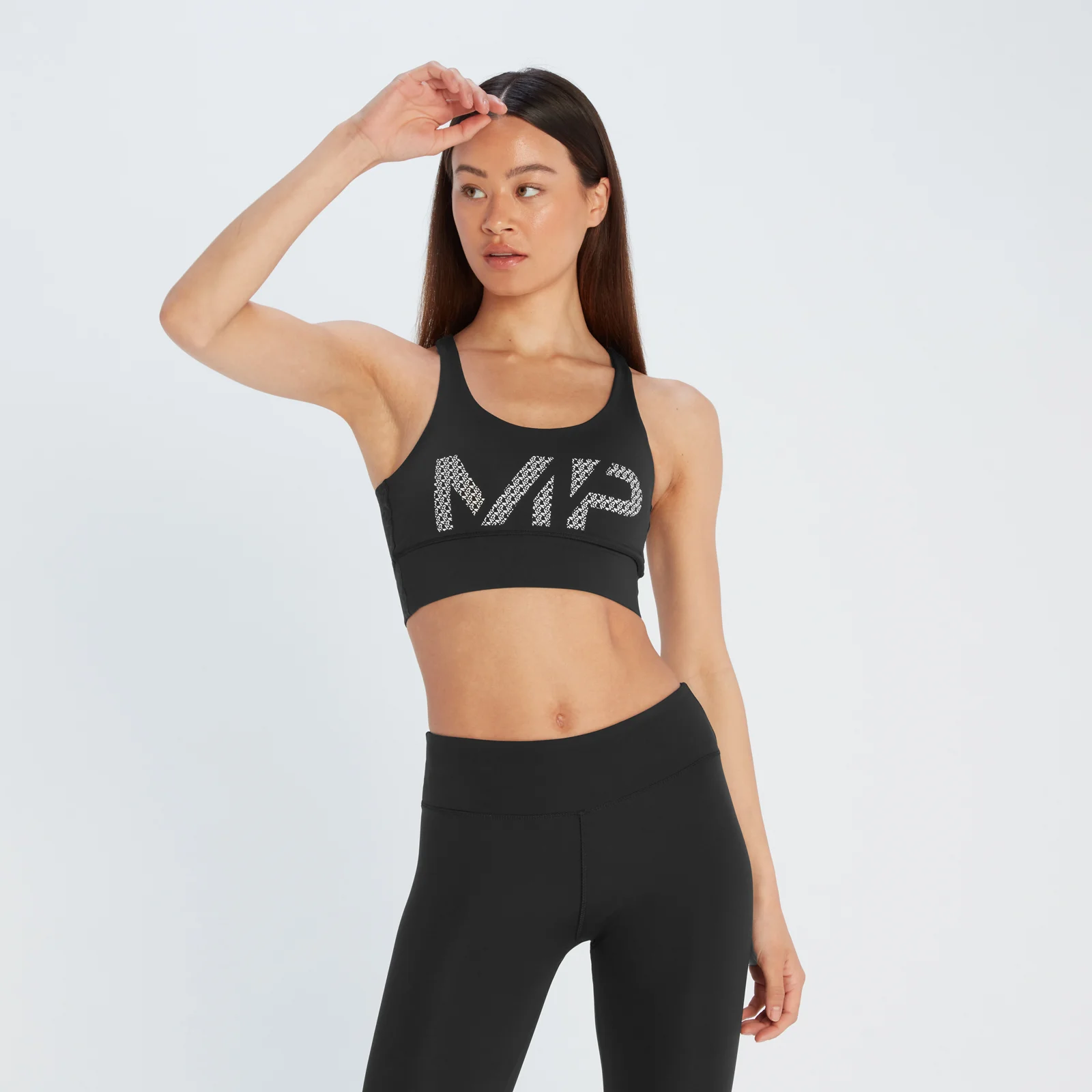 MP Essentials sportbeha met print - Zwart - XXS Afbeelding 1
