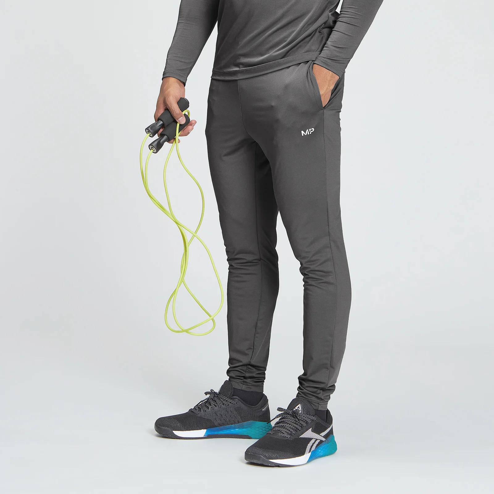MP Tempo Graphic joggingbroek voor heren - Carbongrijs - XXS Afbeelding 1