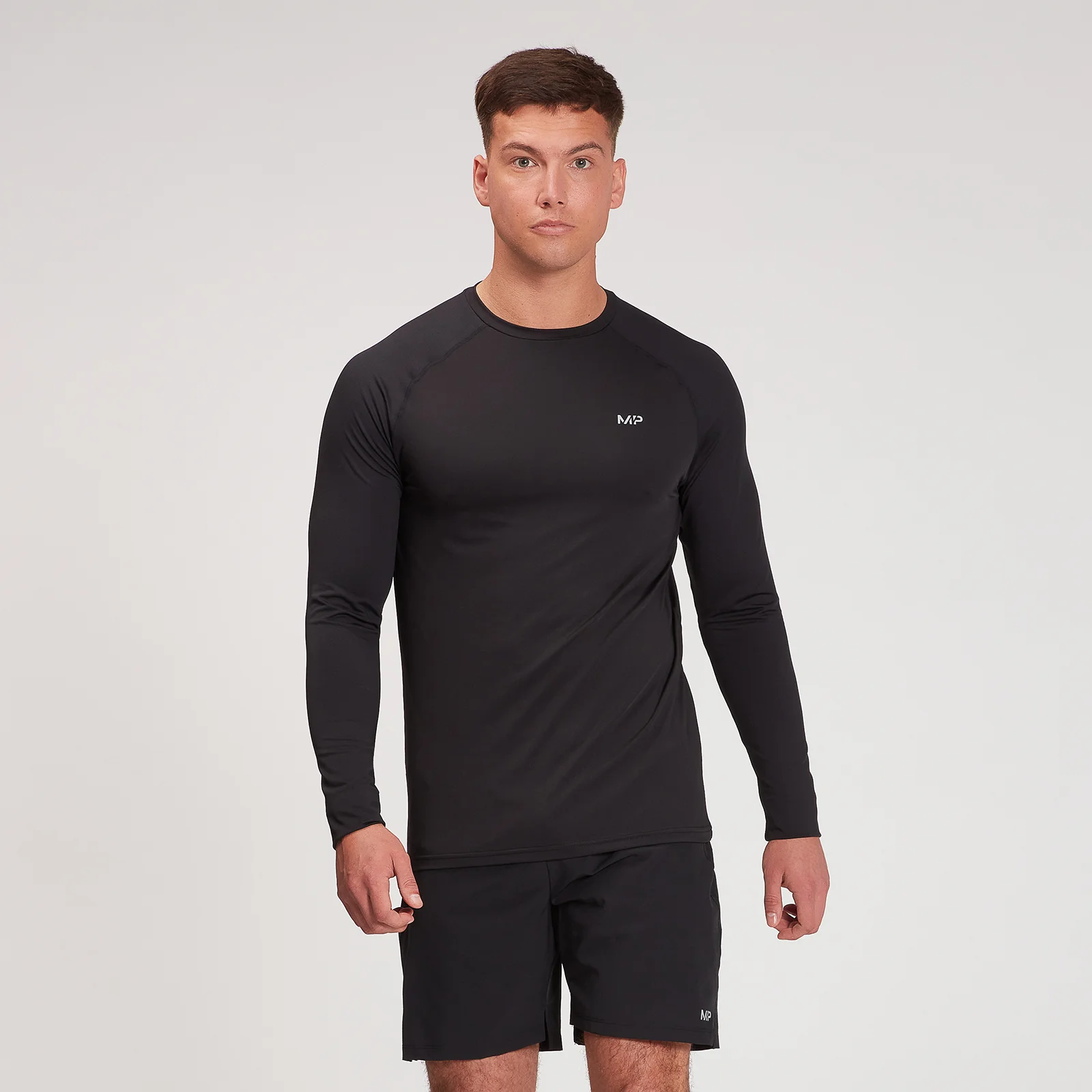 MP Men's Velocity Long Sleeve Top - Black - XXS Afbeelding 1
