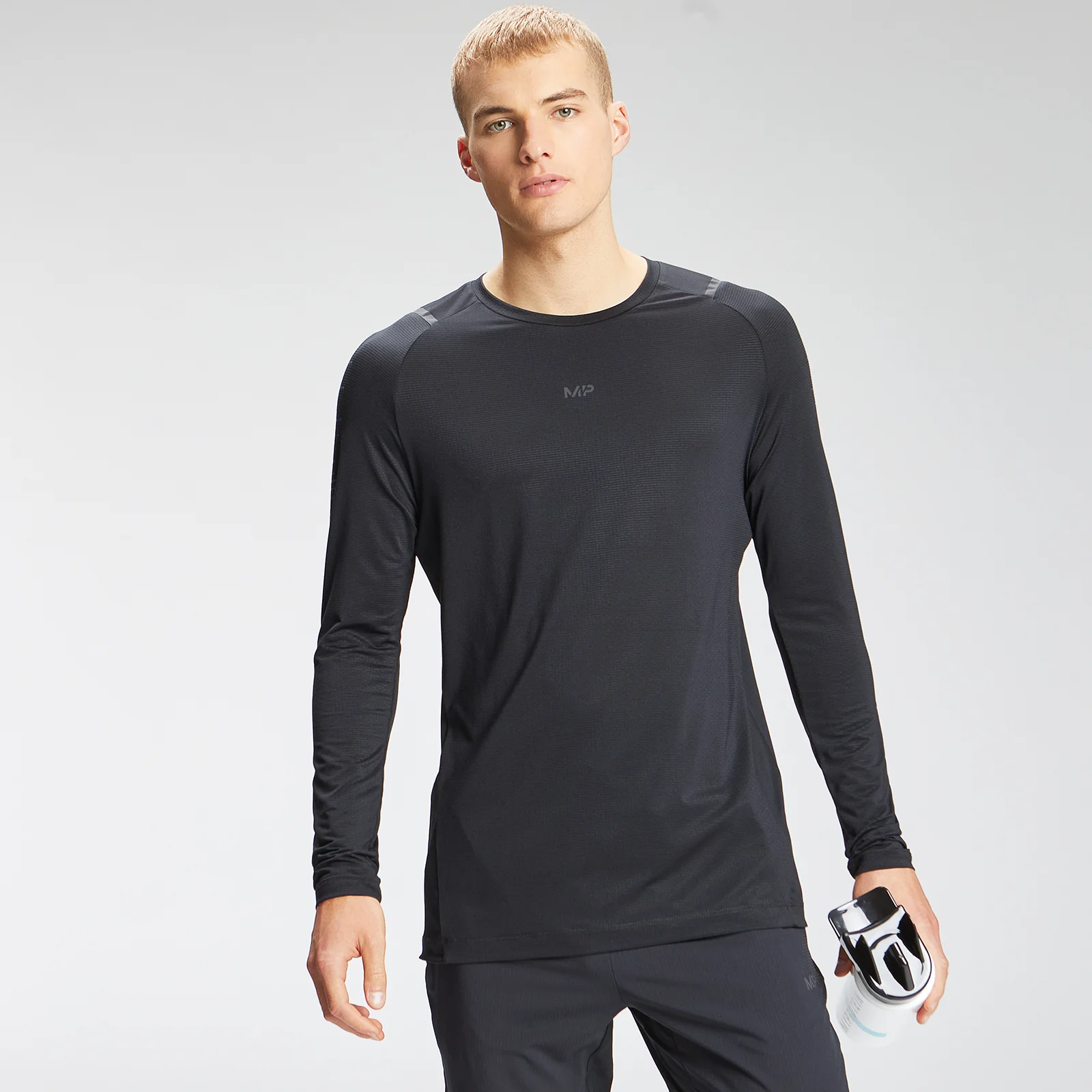 MP Velocity shirt met lange mouwen voor heren - Zwart - XXS Afbeelding 1
