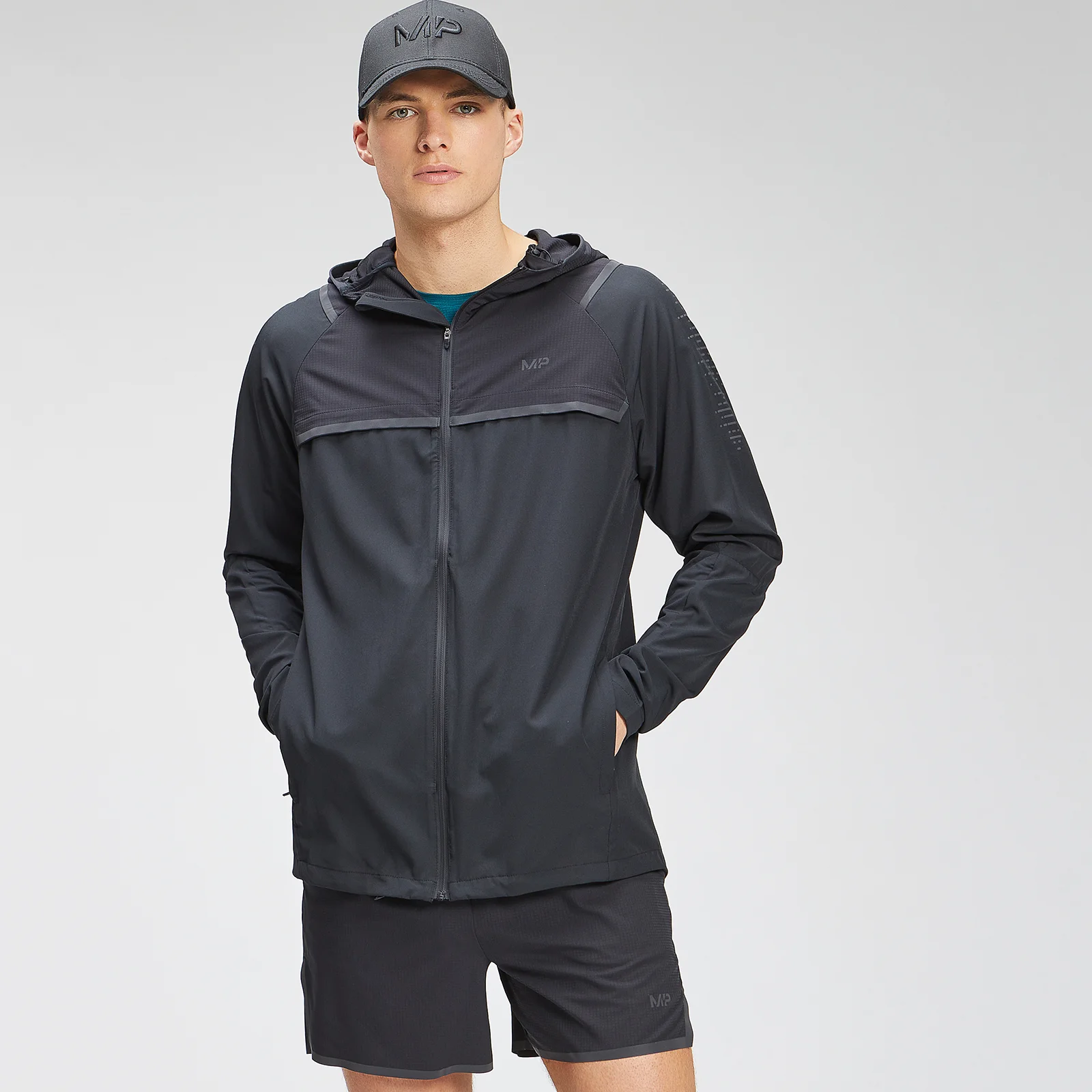 MP Men's Velocity Packable Running Jacket - Zwart - XXS Afbeelding 1