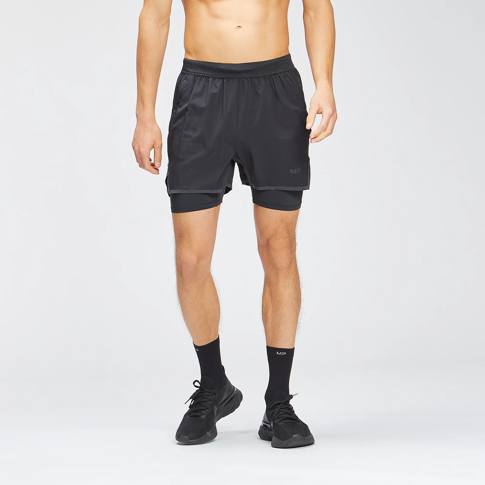 MP Men's Velocity 2 in 1 Shorts - Black - XXS Afbeelding 1