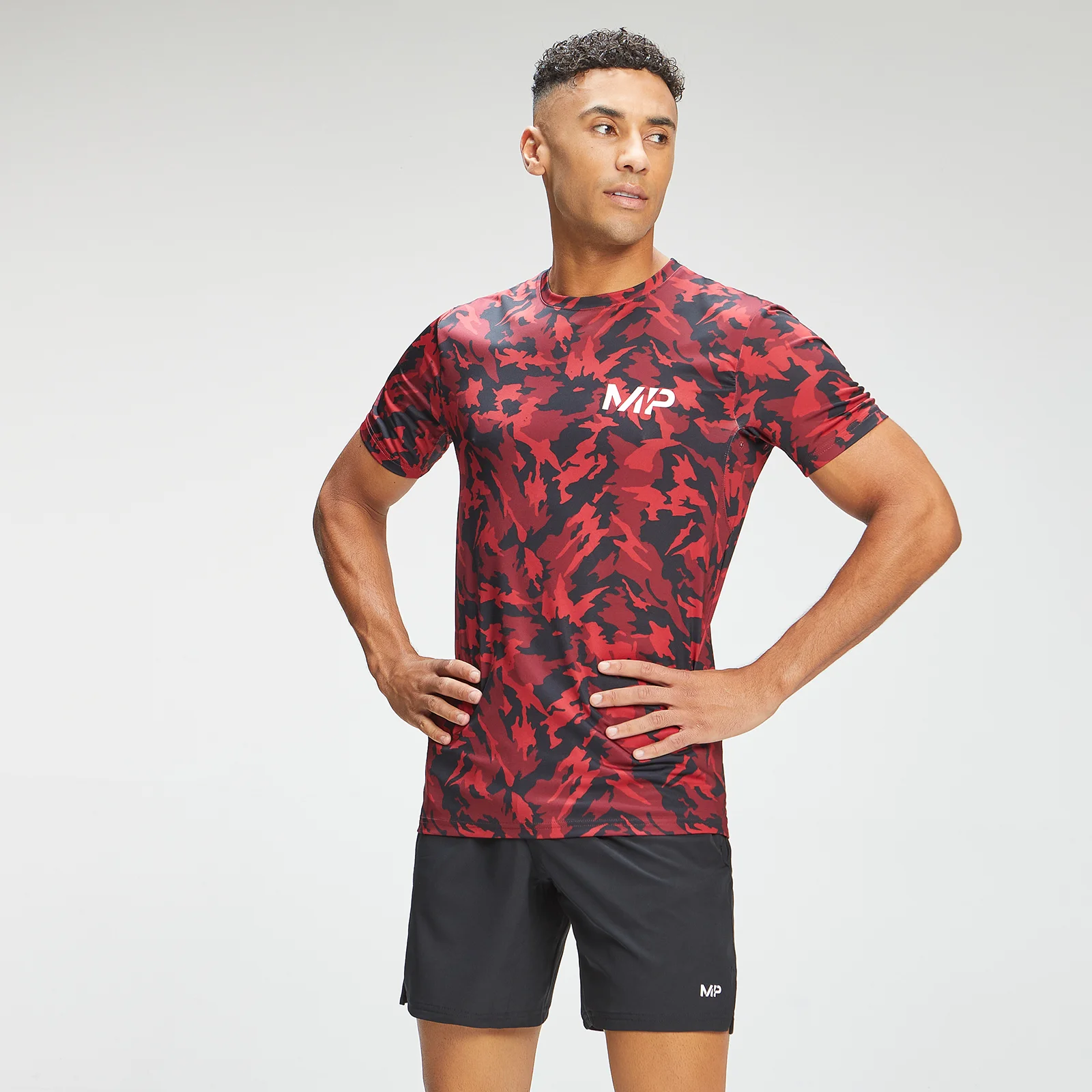 MP Men's Adapt Camo Short Sleeve T-Shirt- Red Camo - XXS Afbeelding 1