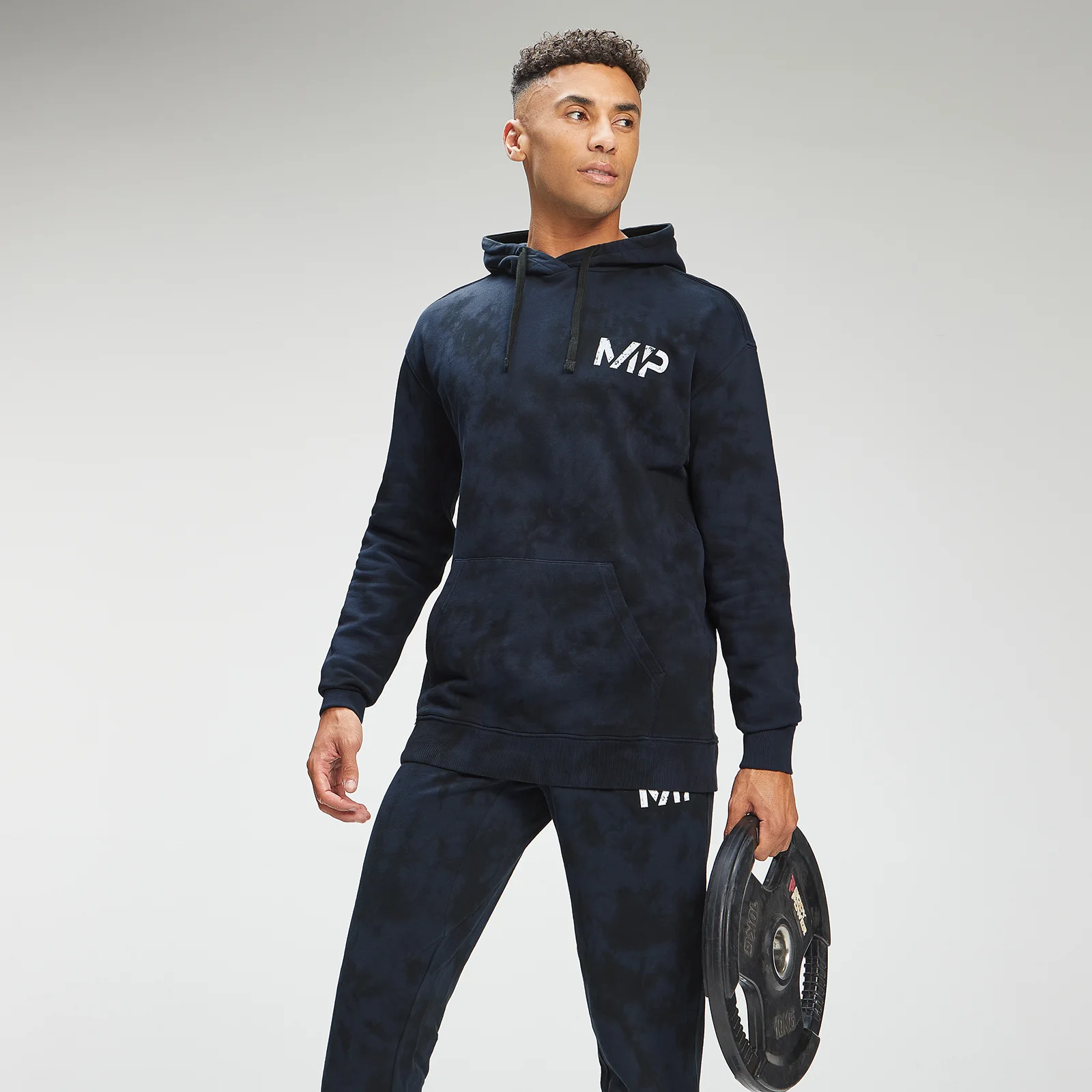 MP Men's Adapt Tie Dye Hoodie - Petrol Blue/Black - XXS Afbeelding 1