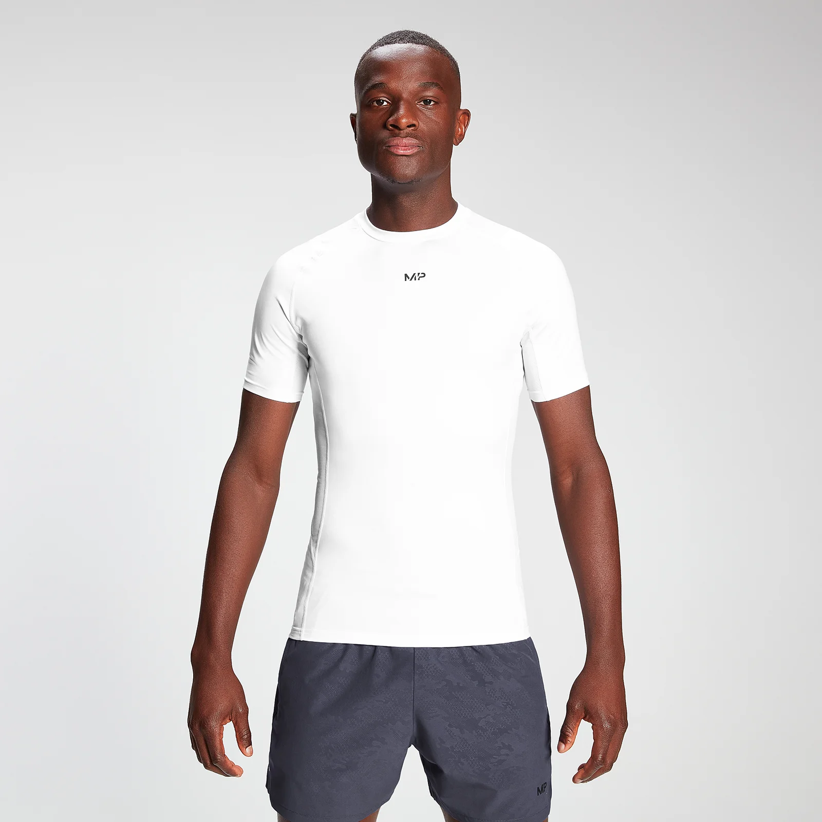 MP Men's Engage Korte Mouw Baselayer - Wit - XXS Afbeelding 1