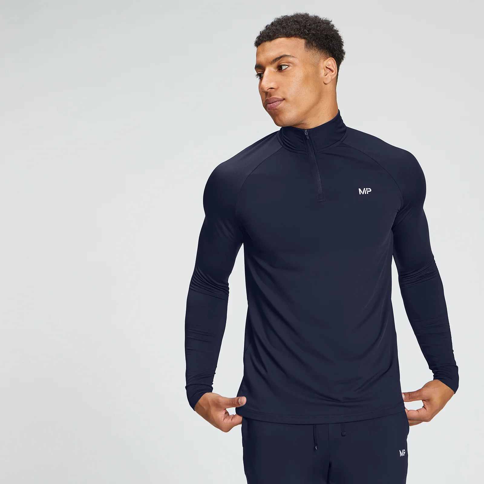 MP Men's Training 1/4 Zip - Navy - XXS Afbeelding 1