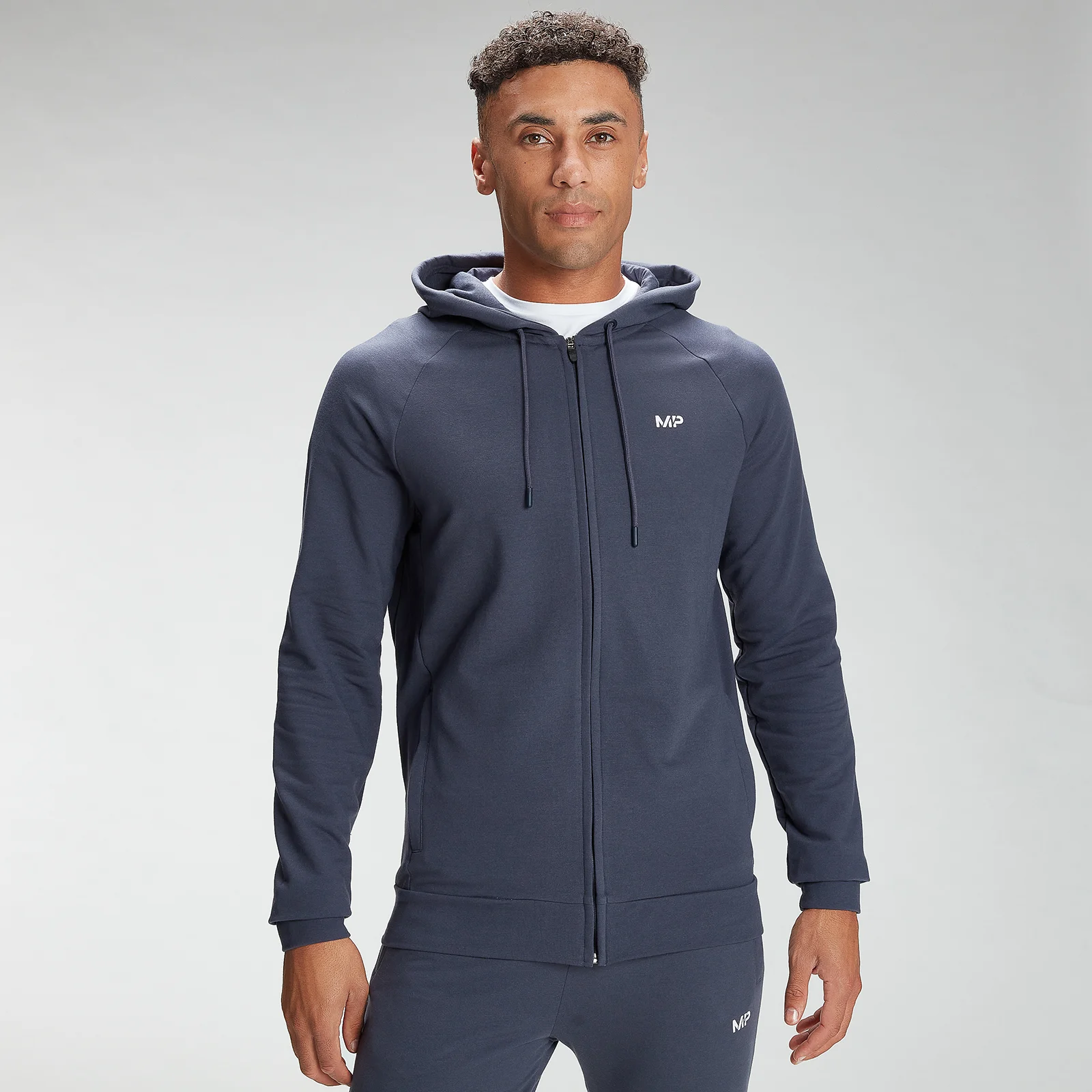 MP Men's Form Zip Up Hoodie - Graphite - XXS Afbeelding 1