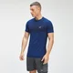 MP Men's Essential Seamless T-shirt met korte mouwen - Intense Blue Marl