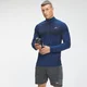 MP Men's Essential Seamless 1/4 Zip Top - Intense Blue Marl