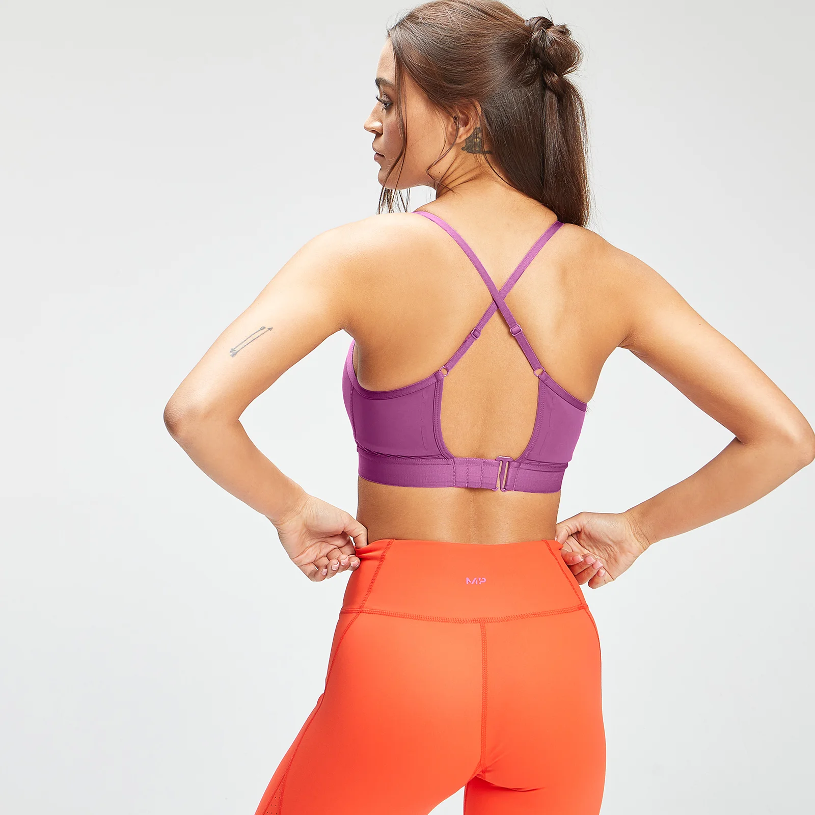 MP Women's Power Ultra Strappy Sports Bra - Orchid - XXS Afbeelding 1