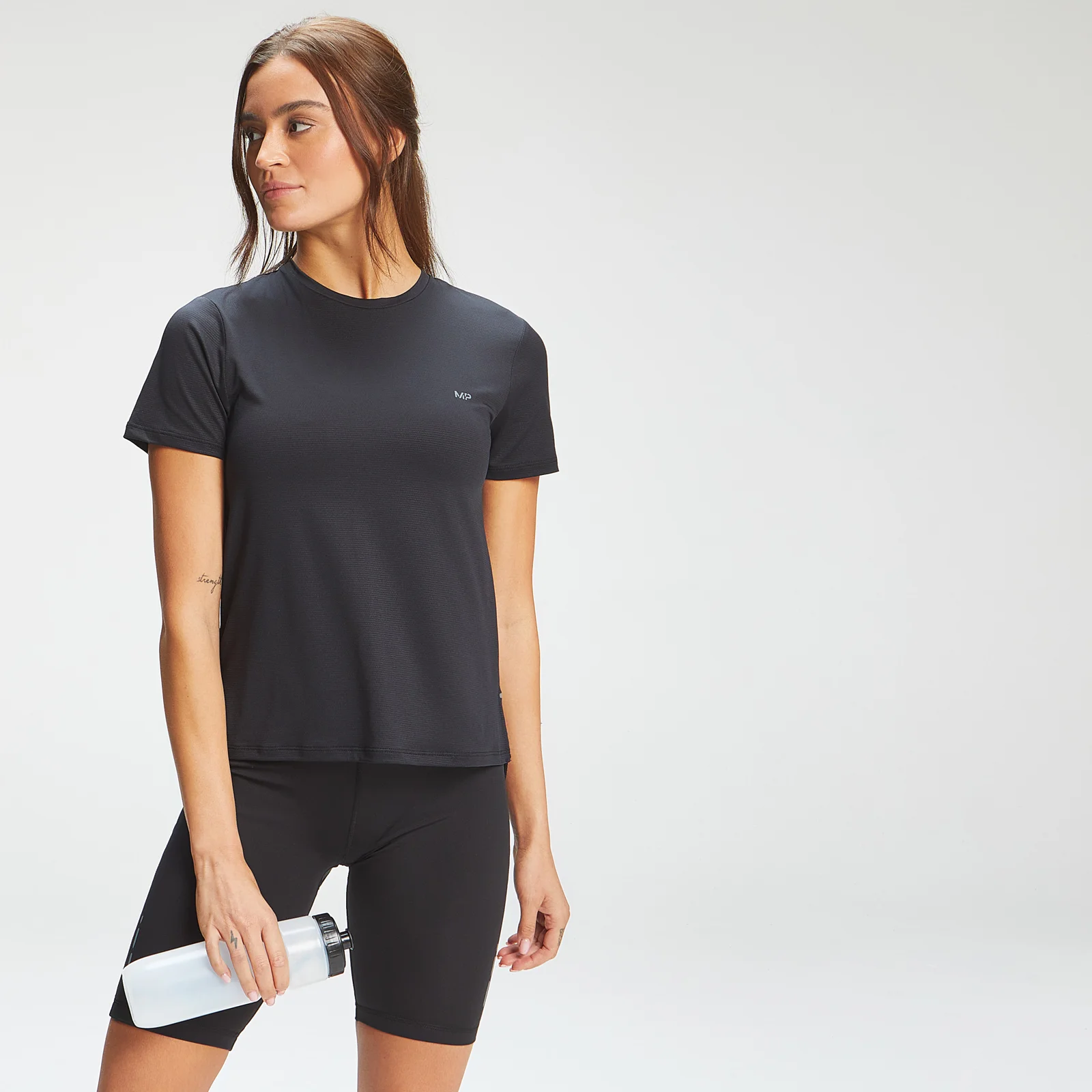 MP Power Ultra Split Back T-shirt voor dames - Zwart - XXS Afbeelding 1