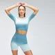 MP Women's Velocity Seamless Crop Top - Oceaanblauw