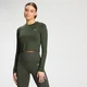 MP Essentials Training Dry Tech Long Sleeve Crop Top - Vine Leaf voor dames