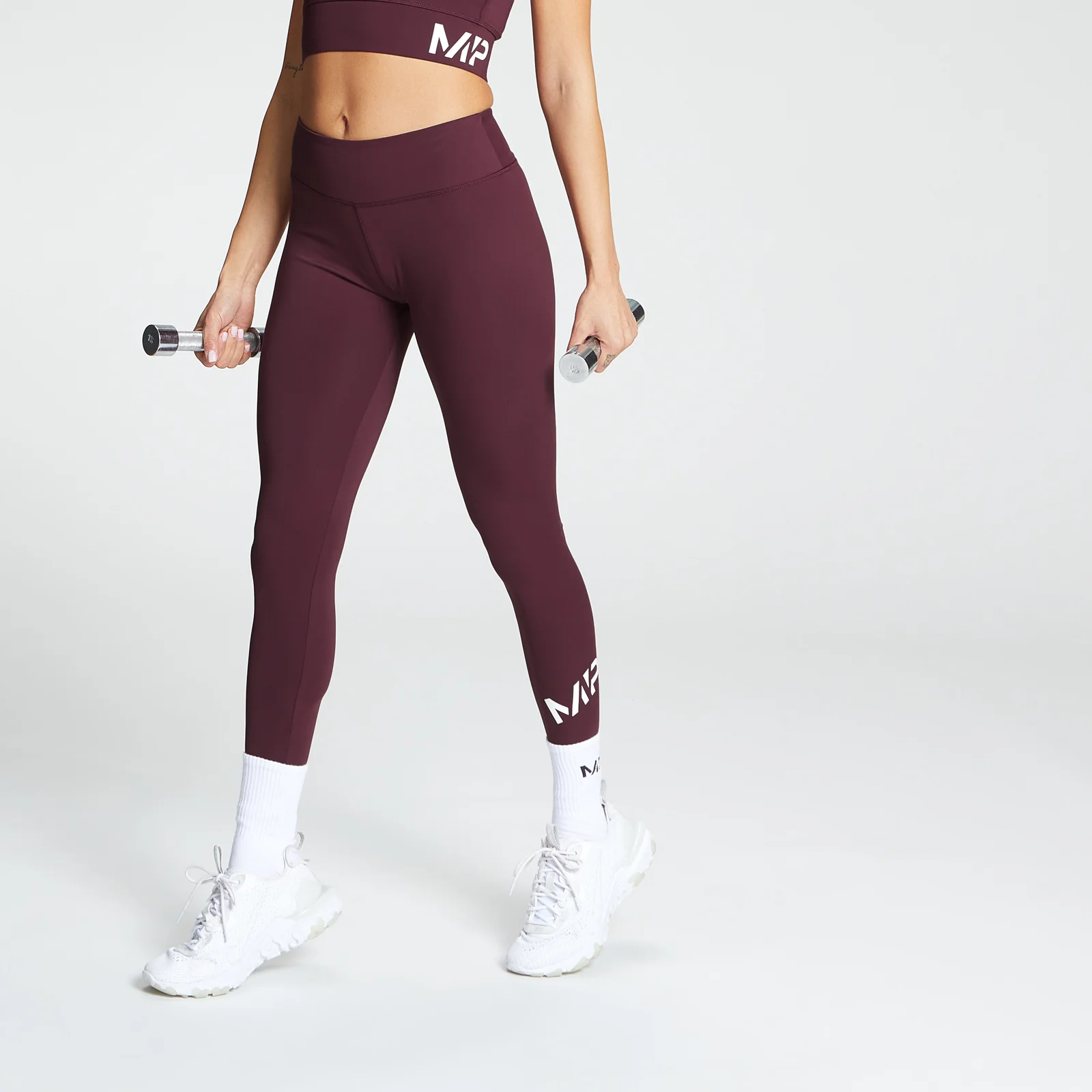 MP Essentials Traininglegginglegging voor dames - Port - XXS Afbeelding 1