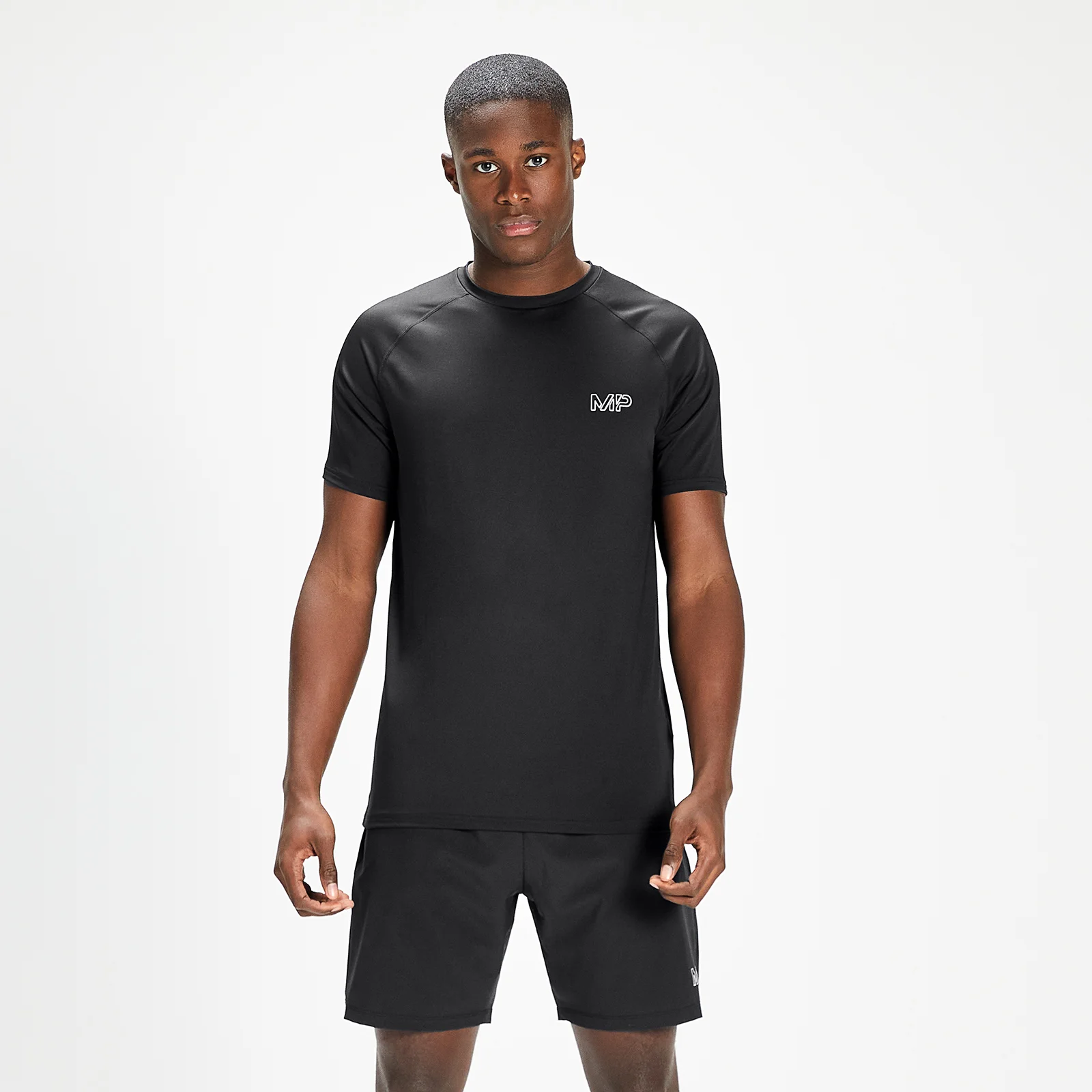 MP Infinity Mark Graphic sportshirt met korte mouwen voor heren - Zwart - XXS Afbeelding 1