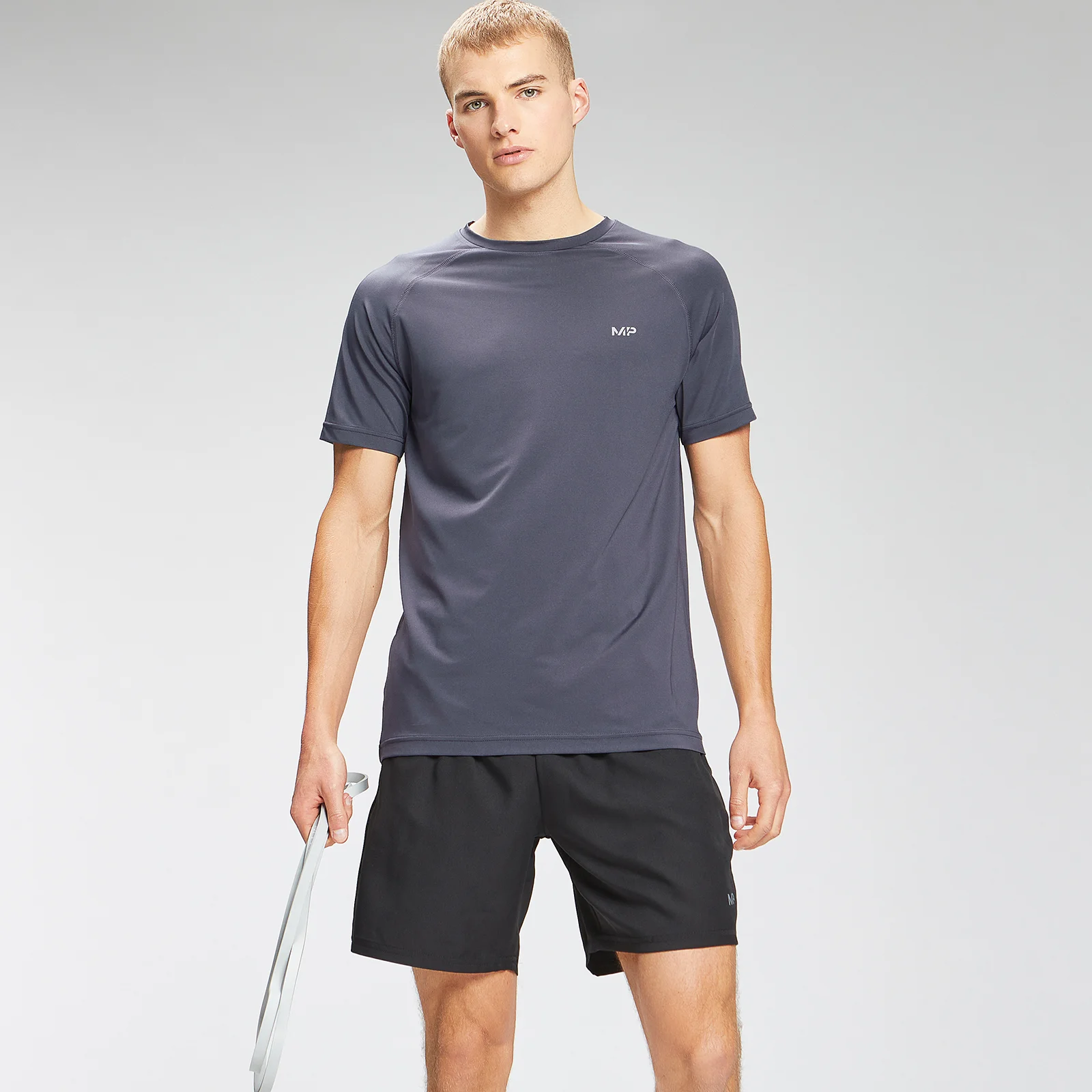 MP Men's Repeat Graphic Training Short Sleeve T-Shirt - Graphite - XXS Afbeelding 1