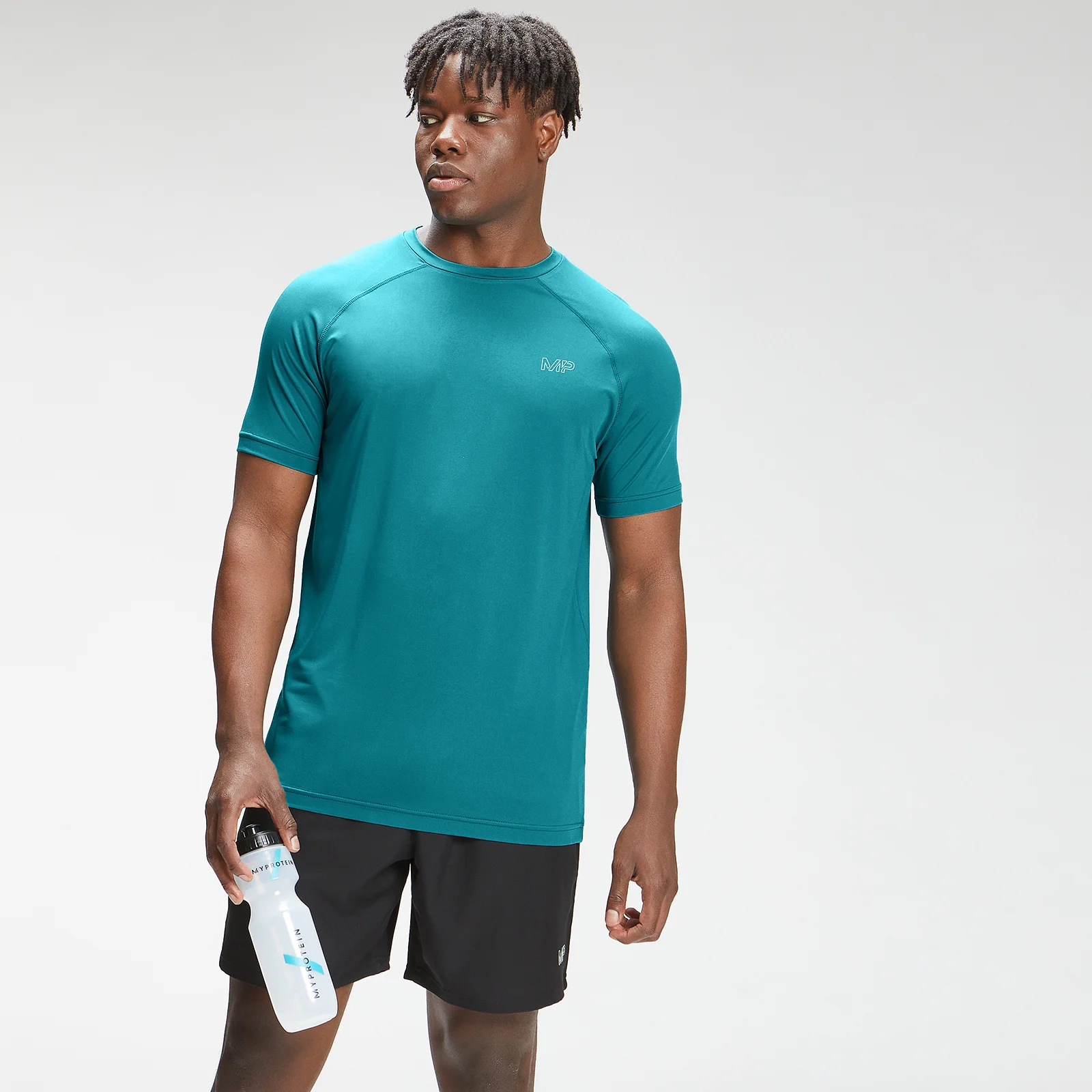 MP Herhaal Mark Grafisch Training T-shirt korte mouw - Teal - XXS Afbeelding 1