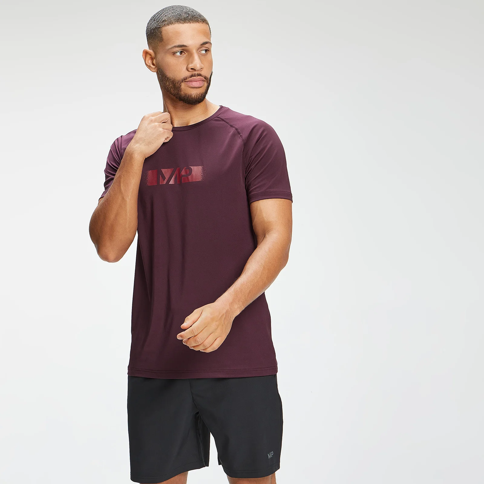 MP Men's Graffiti Graphic Training T-shirt met korte mouwen - Port - XXS Afbeelding 1