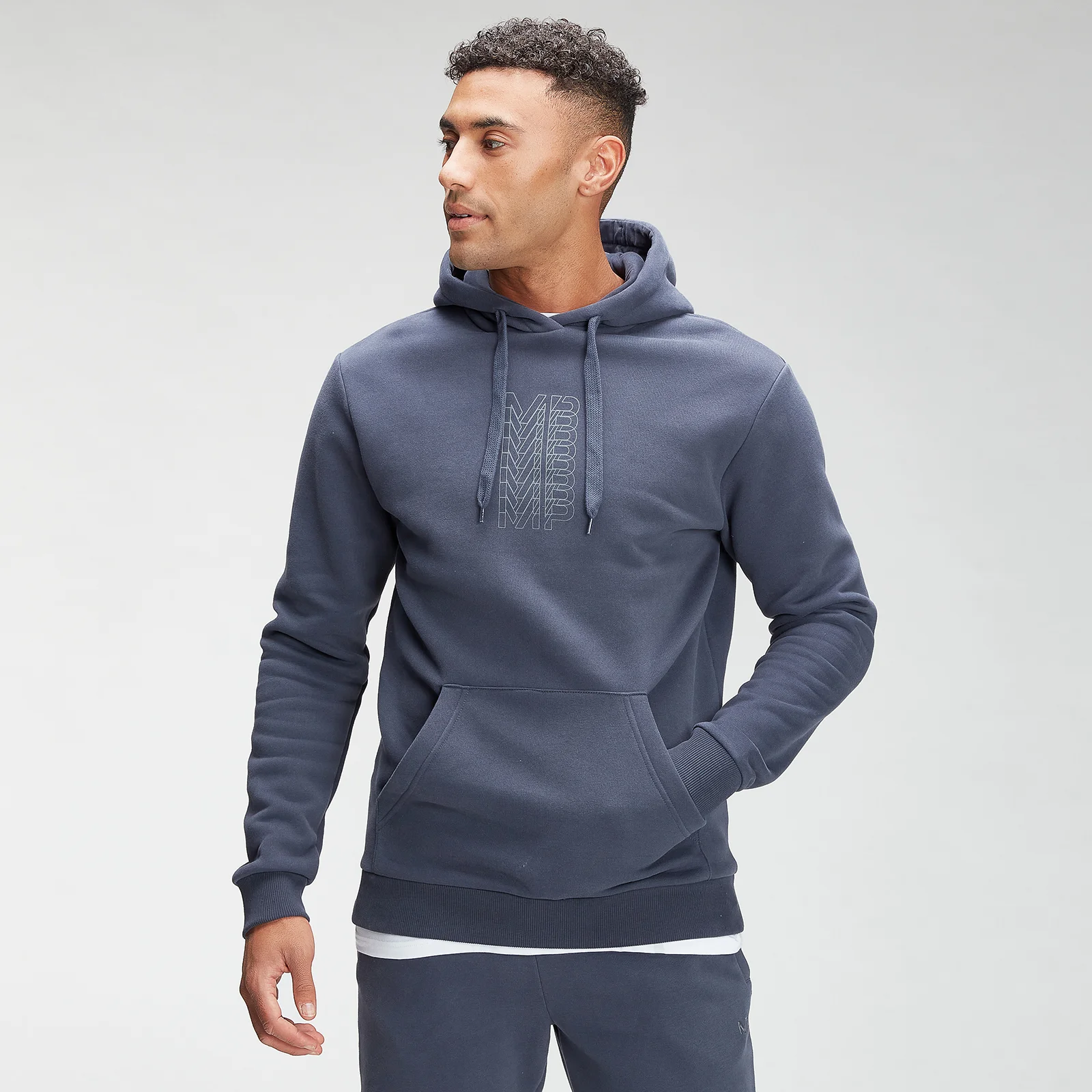 MP Men's Repeat MP Graphic Hoodie - Graphite - XXS Afbeelding 1