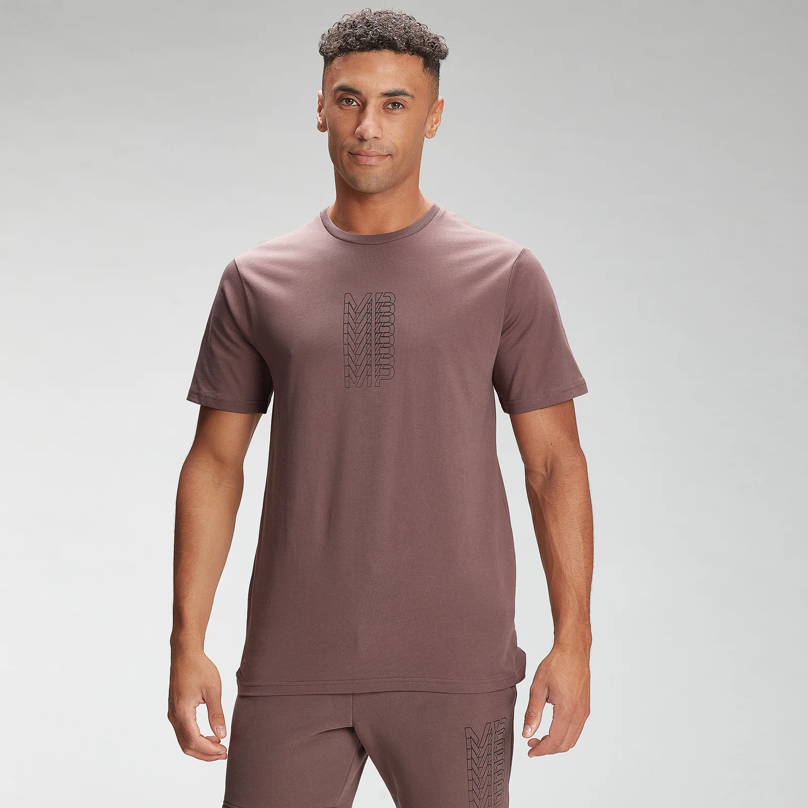 MP Men's Repeat MP Graphic Short Sleeve T-Shirt - Warm Brown - XXS Afbeelding 1