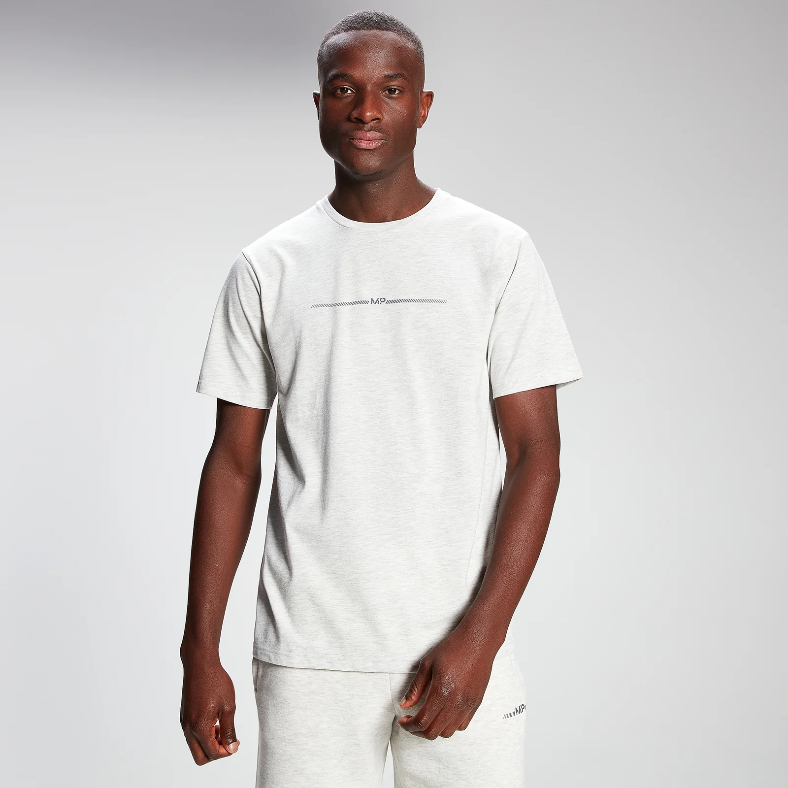 MP Men's Mini Mark Graphic Short Sleeve T-Shirt - Light Grey Marl - XXS Afbeelding 1