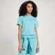 MP Gecropt T-shirt met Fade-print voor Dames - Powder Blue