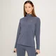 MP Linear Mark sportshirt met kwartrits voor dames - Grafietzwart