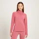 MP Linear Mark sportshirt met kwartrits voor dames - Bordeauxrood