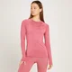 MP Linear Mark sportshirt met lange mouwen voor dames - Bordeauxrood