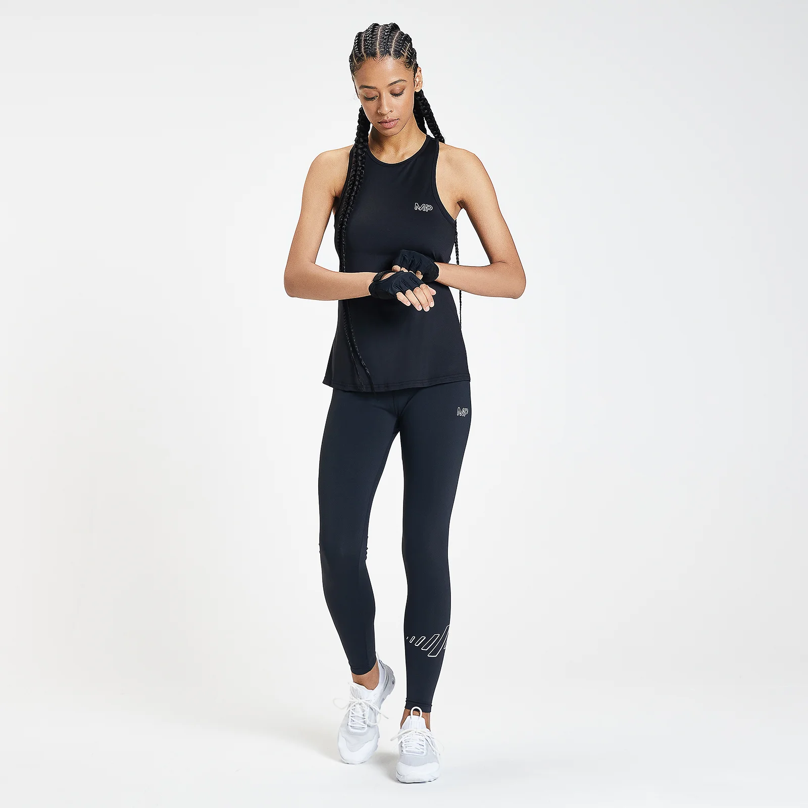 MP Infinity Mark sporttop met racerback voor dames - Zwart - XXS Afbeelding 1