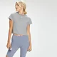 MP Essentials Crop T-shirt voor dames - Grijs gemêleerd
