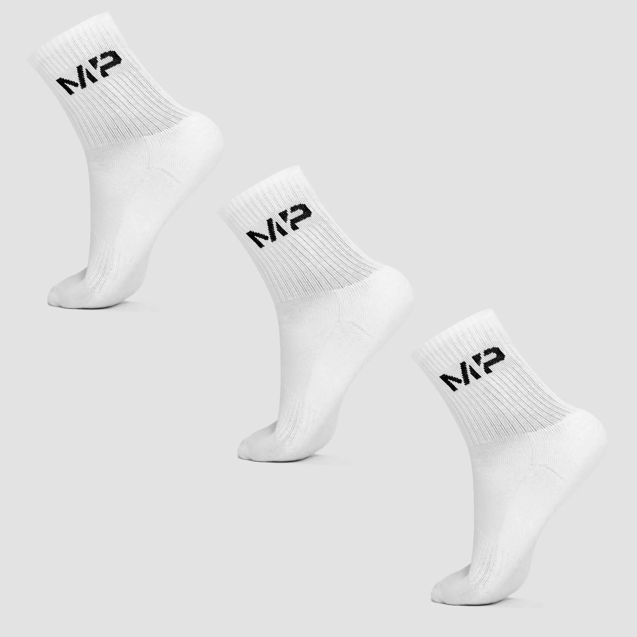 MP Women's Crew Socks (3 Pack) - White - UK 3-6 Afbeelding 1