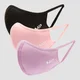 MP Curve masker (3 stuks) - Zwart / Geranium Pink / Lilac