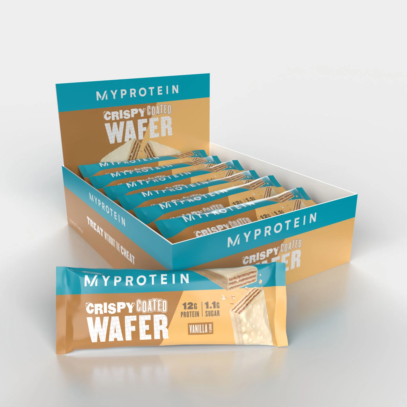 Crispy Coated Wafer - 12x40g - Vanille  Afbeelding 1