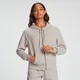 MP Rest Day hoodie met volledige rits voor dames - Lichtgrijs (Bone Grey)