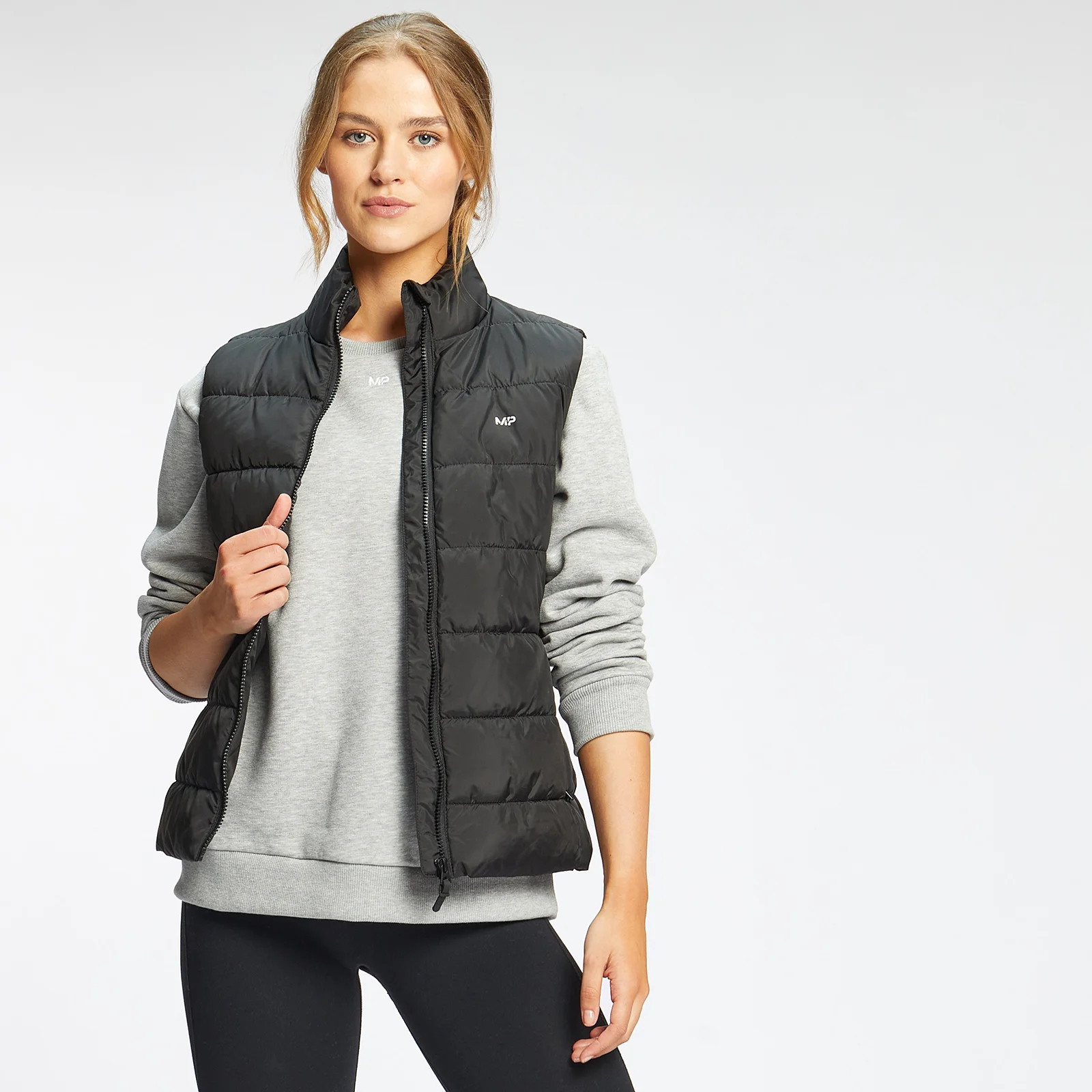 MP Outerwear lichtgewicht gewatteerde bodywarmer voor dames - Zwart - XXS Afbeelding 1
