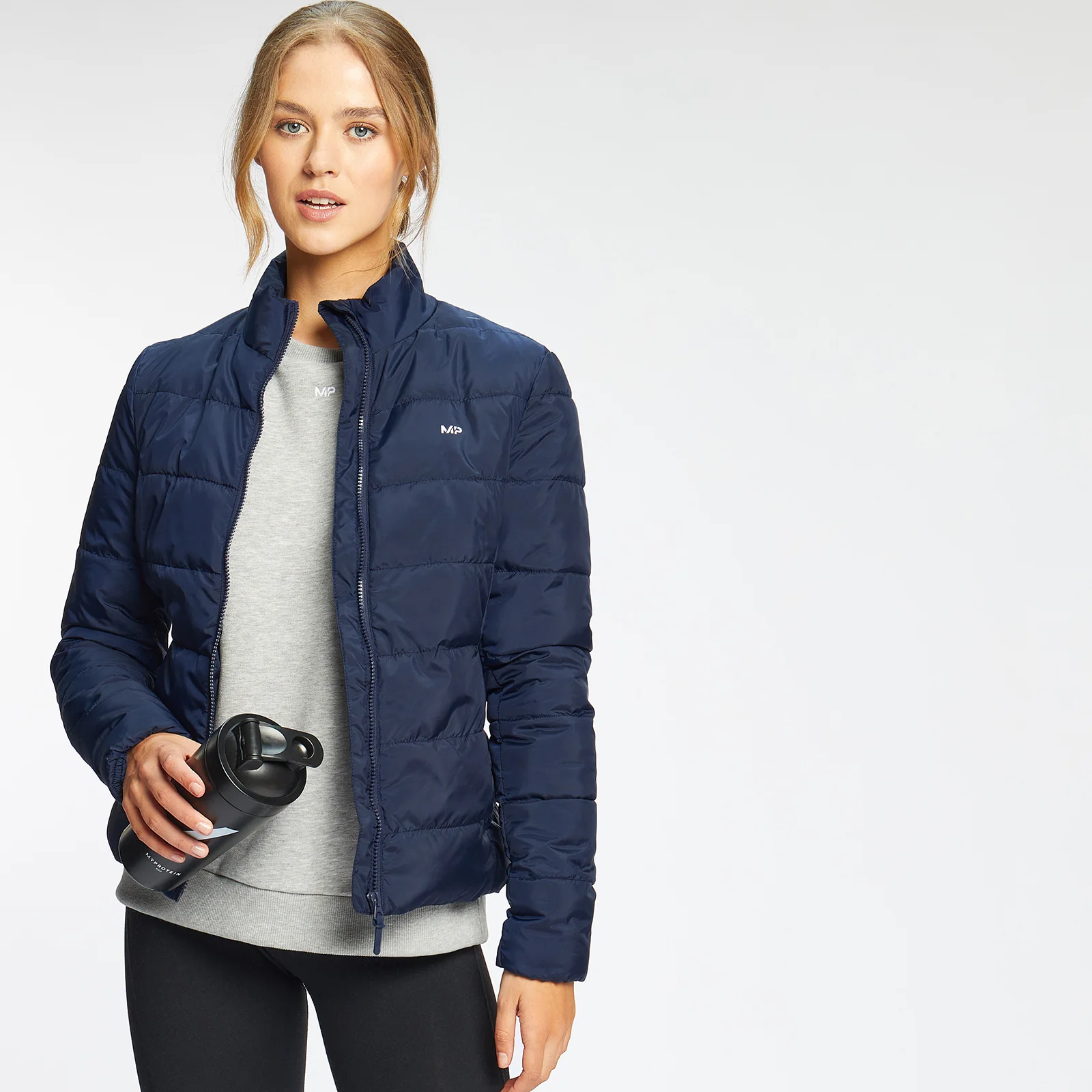 MP Outerwear lichtgewicht gewatteerd jack voor dames - Marineblauw - XXS Afbeelding 1