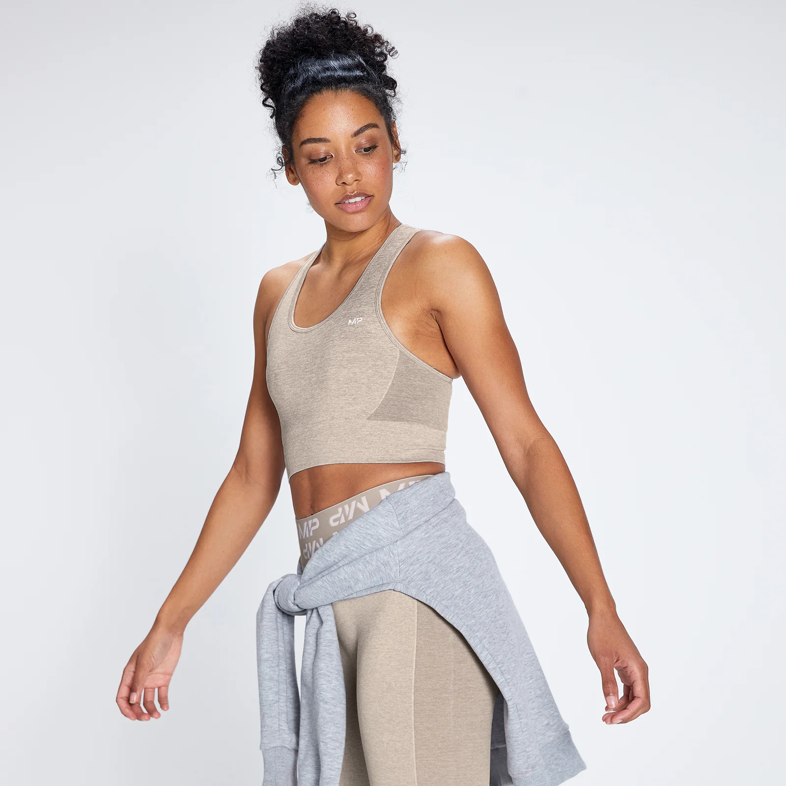 MP Women's Curve Sports Bra - Sesame - XXS Afbeelding 1