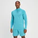 MP Training sporttrui met kwartrits voor heren - Aqua