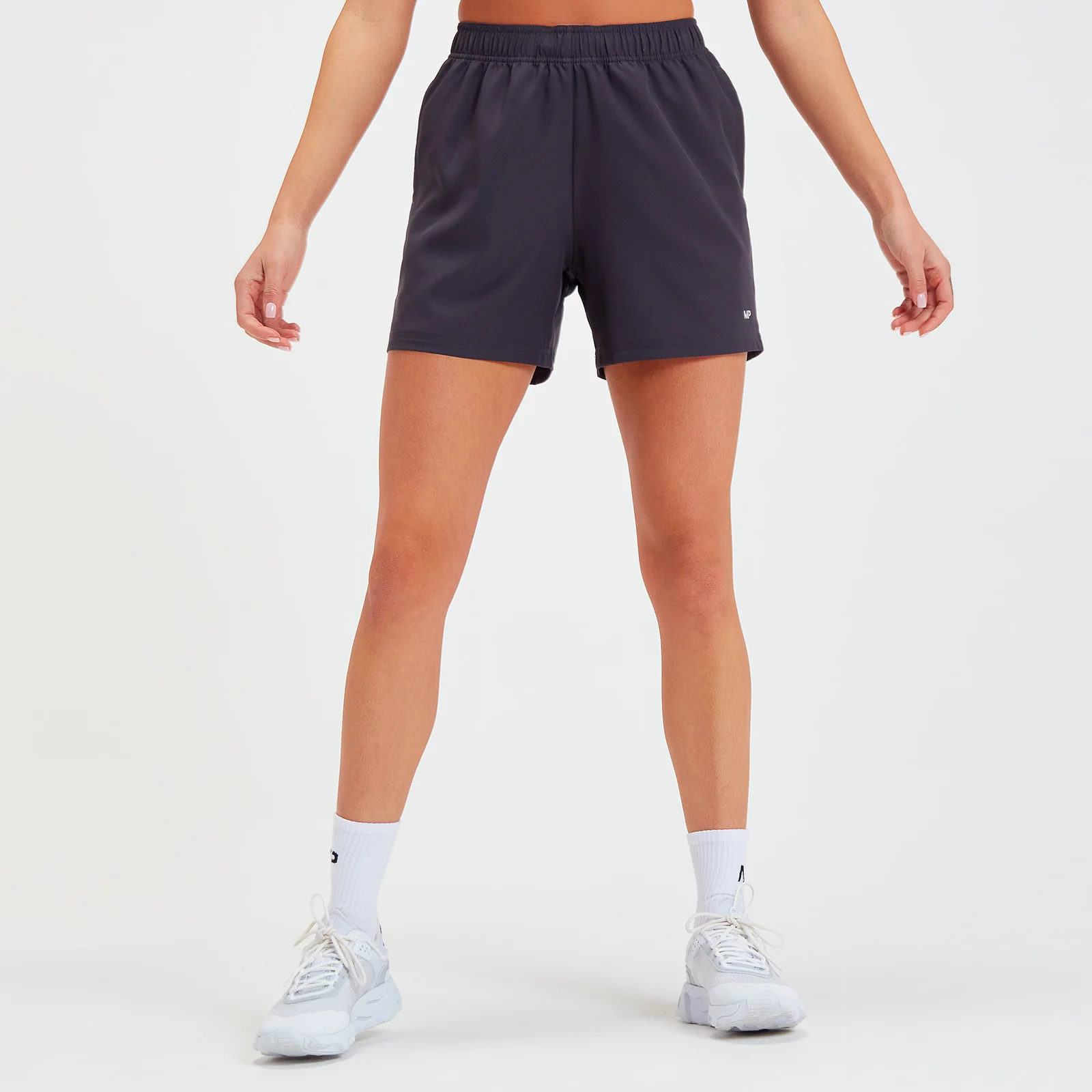 MP Women's Linear Line Graphic Shorts - Gun Metal - XXS Afbeelding 1