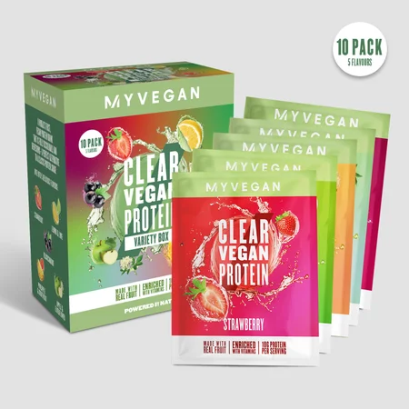 Clear Vegan Protein (verpakking met verschillende smaken)