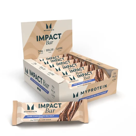 Impact Protein Bar - 12 x 64g - Pure Chocolade Zeezout
