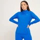 MP shirt met normale pasvorm en kwartrits voor dames - Echt blauw