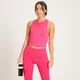 MP cropped sporthemd met racerback voor dames - Magenta
