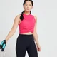 MP Power croptop met een gedraaide voorkant voor dames - Magenta