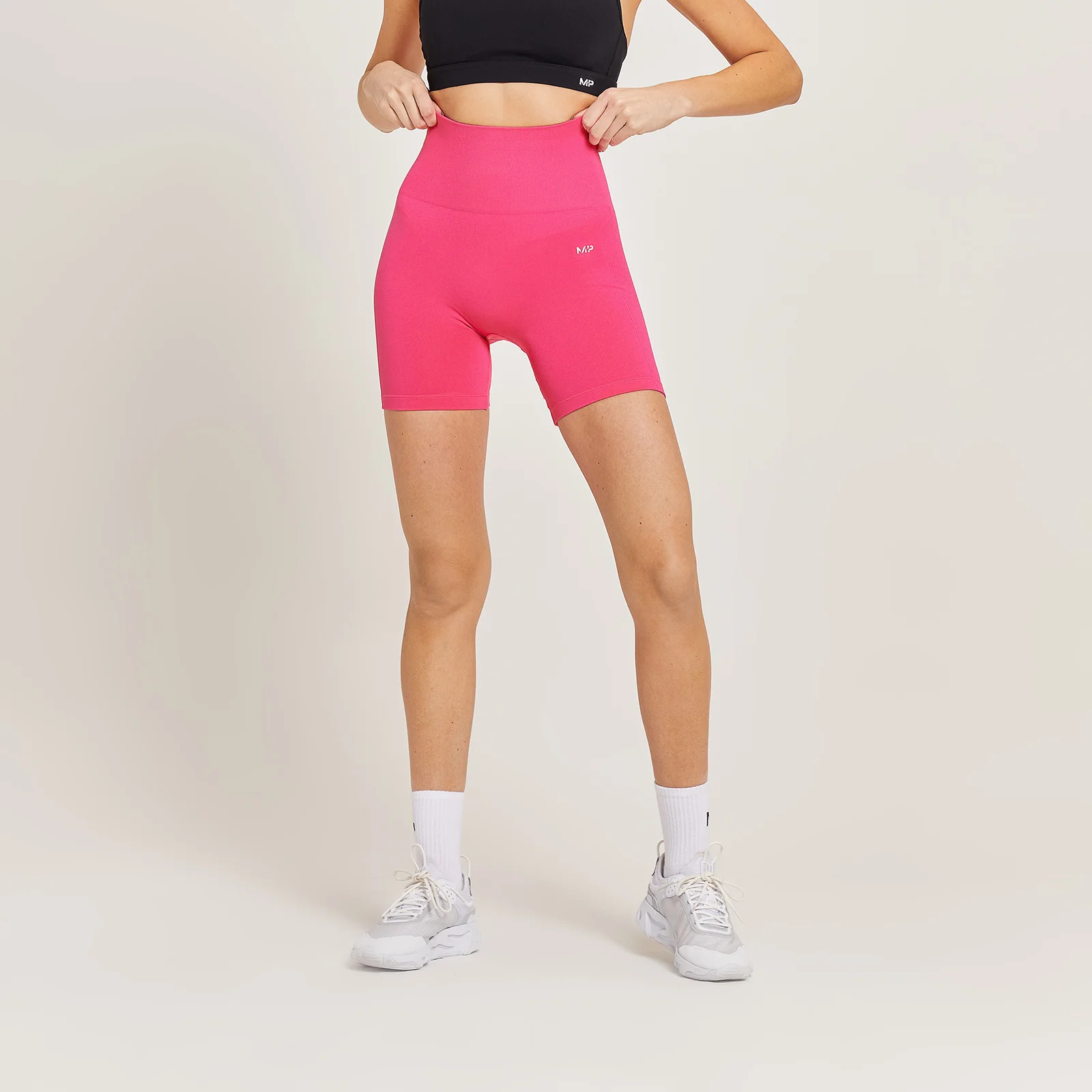 MP Shape naadloze fietsshort voor dames - Magenta - XXS Afbeelding 1
