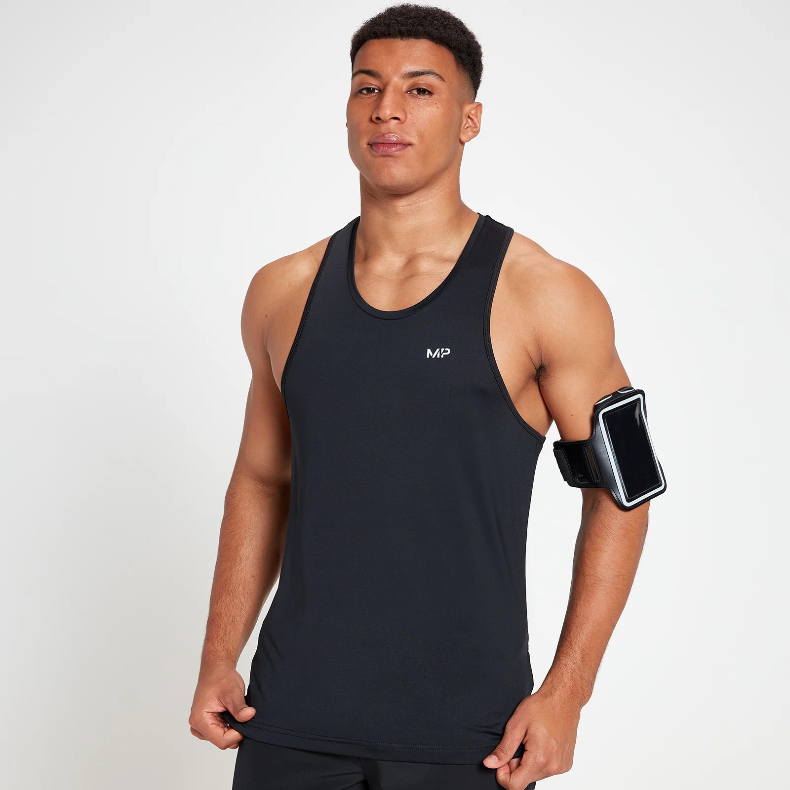 MP Velocity sporthemd met halternek voor heren - Zwart - XXS Afbeelding 1