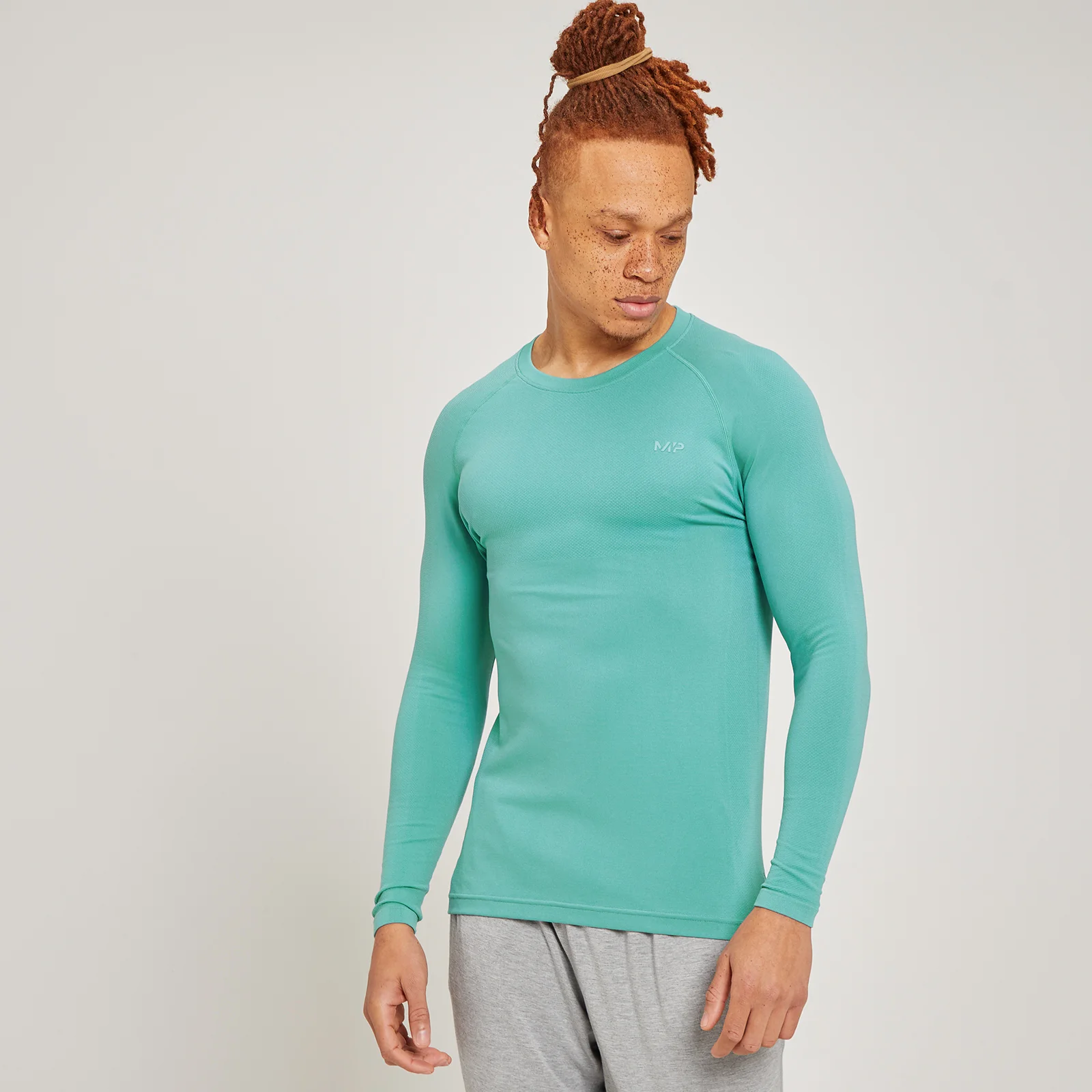 MP Composure shirt met lange mouwen voor heren - Rookgroen - XS Afbeelding 1